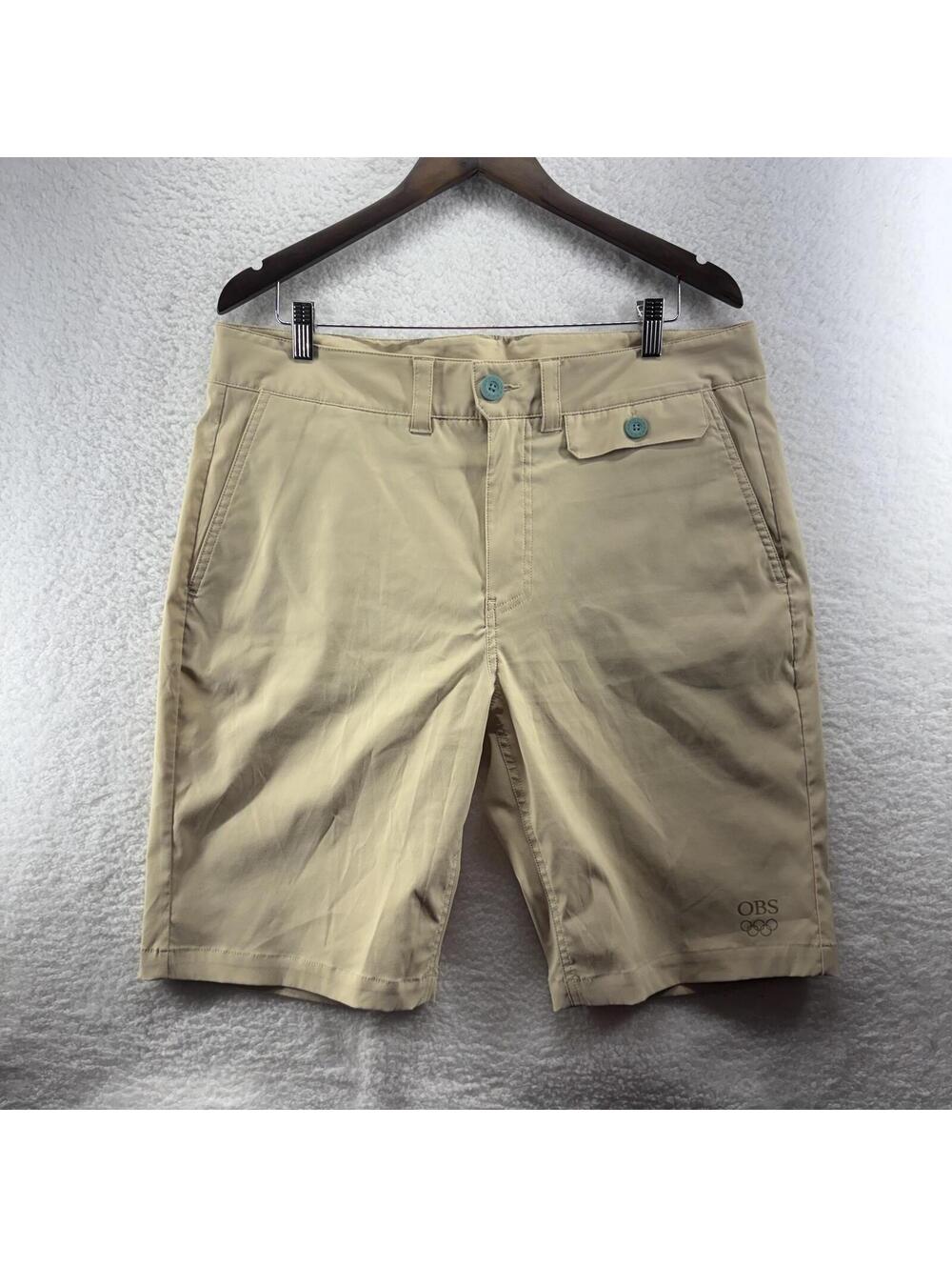 Helly Hansen OBS Olympic Shorts 2020 Toyko  Olympics Staff Mens Large Tan